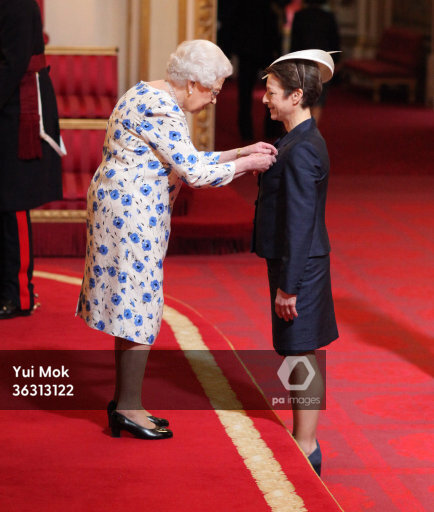 Former alpine skier Sarah Lewis is made an OBE (Officer of the Order of the British Empire)by… Former alpine skier Sarah Lewis is made an OBE (Officer of the Order of the British Empire)by Queen Elizabeth II during an investiture ceremony at Buckingham Palace, London.