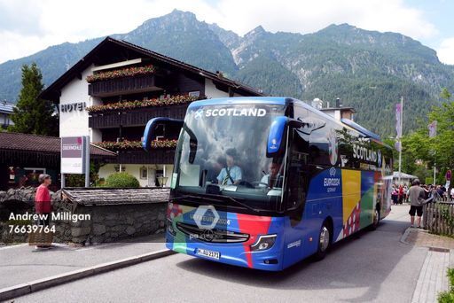 Scotland leave base camp - UEFA Euro 2024 - Monday June 24th - PA Images