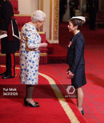Former alpine skier Sarah Lewis is made an OBE (Officer of the Order of the British Empire)by… Former alpine skier Sarah Lewis is made an OBE (Officer of the Order of the British Empire)by Queen Elizabeth II during an investiture ceremony at Buckingham Palace, London.