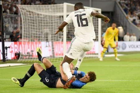 Benjamin Pavard (FRA) und Antonio R�diger (GER). Deutschland, Muenchen, 06.09.2018, Fussball, Nationalmannschaft, UEFA Nations League, 1.Spieltag: Deutschland vs Frankreich,â¦